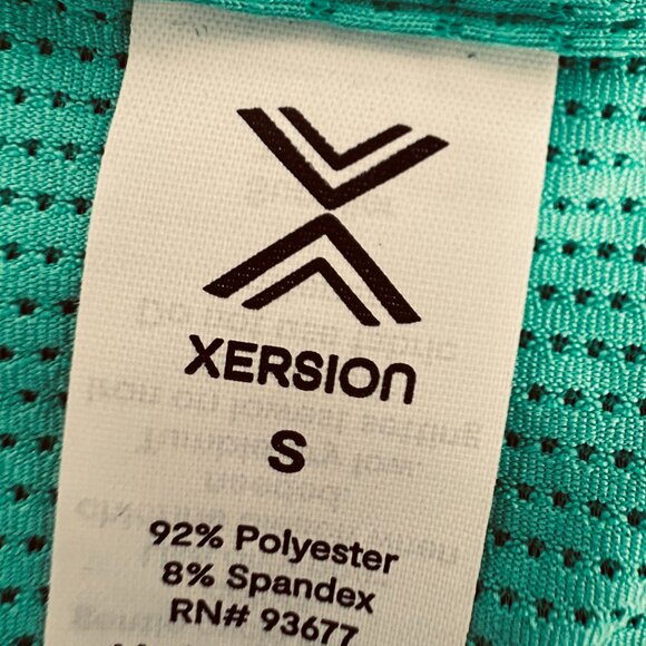 NEW Xersion Athletic Tank Top Small Adriatic Aqua/ Green Quick Dri Stretch $32 - Picture 5 of 11